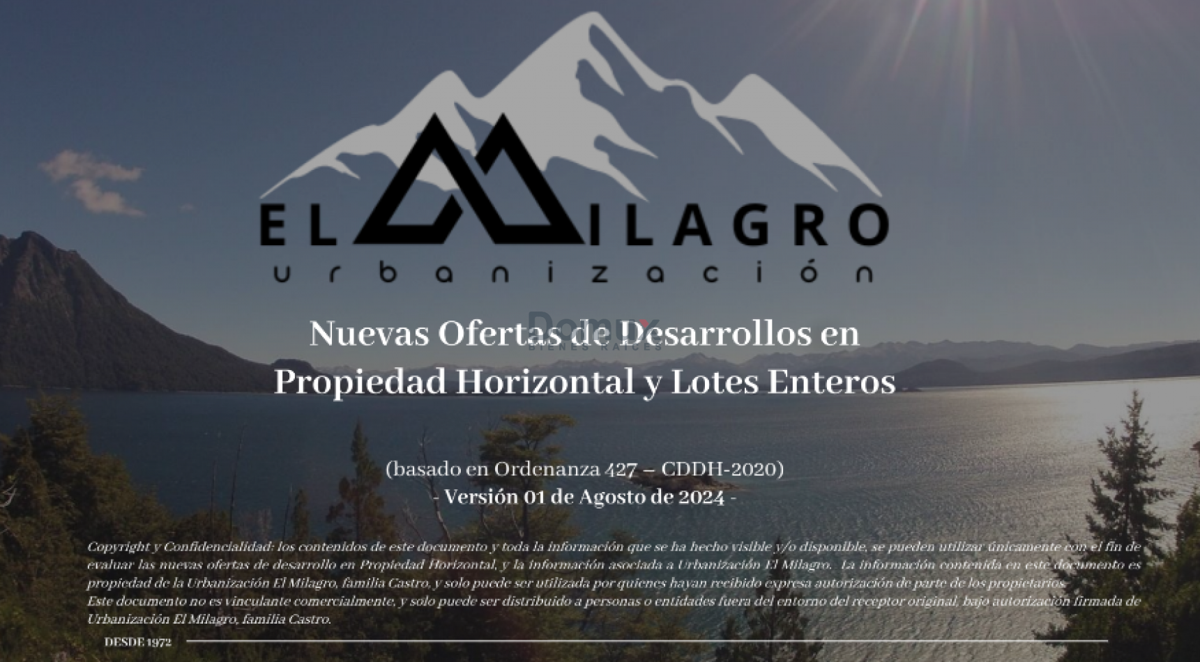 LOTE en  Calle El Condor e/el Zorzal y El Chimango- Dina Huapi.  en Urbanizacion " El Milagro" - 1333m2