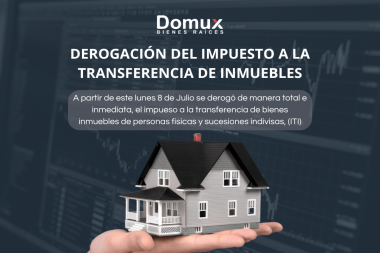 DEROGACIÓN DEL IMPUESTO A LA TRANSFERENCIA DE INMUEBLES